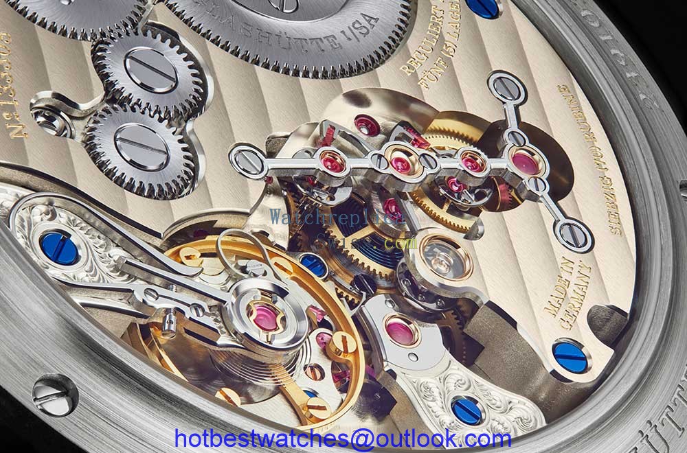 a lange sohne zeitwerk closeup on caseback
