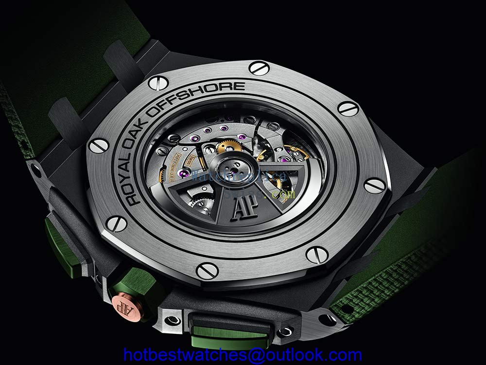 audemars piguet royal oak offshore smoked dial caseback