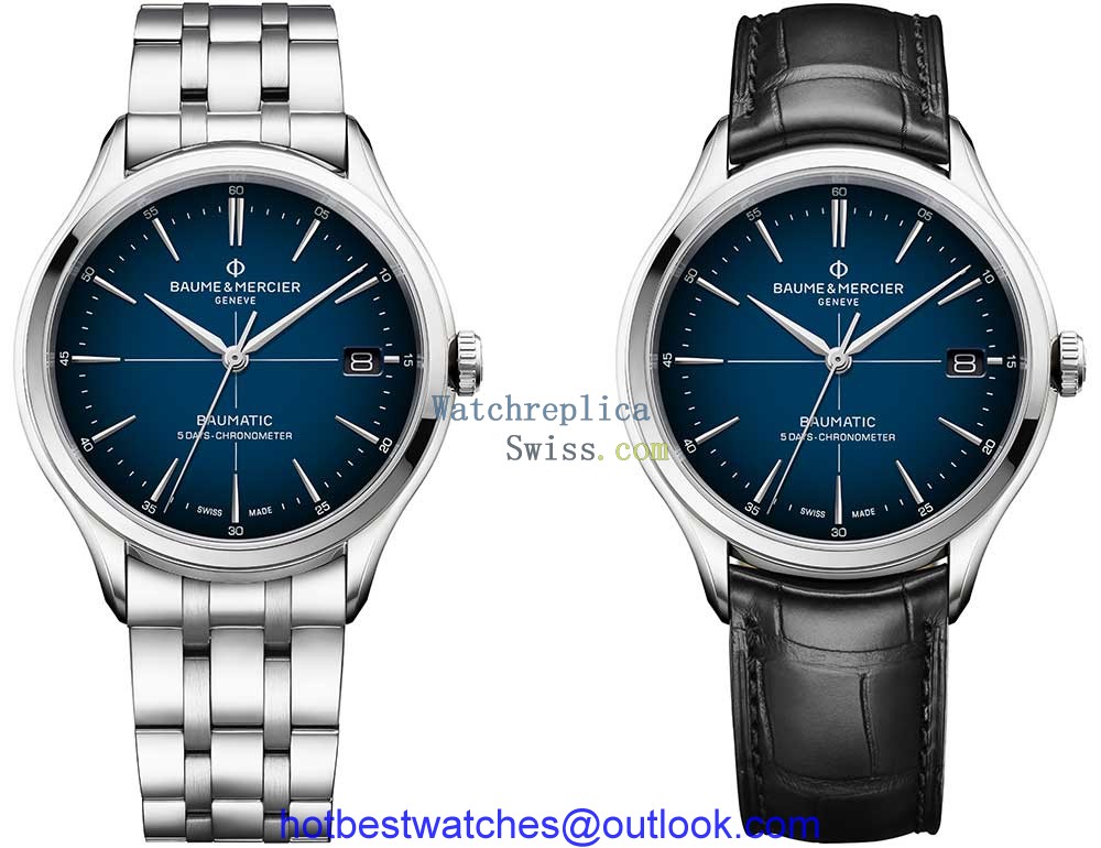 baume et mercier clifton baumatic cosc two straps