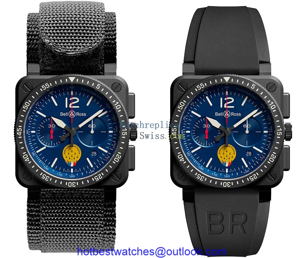 bell ross br 03 94 patrouille france 2021 two straps