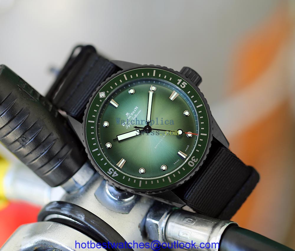 blancpain bathyscaphe mokarran limited edition closeup lifestyle