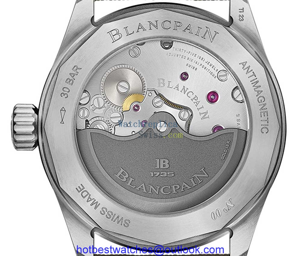 blancpain fifty fathoms bathyscaphe titanium caseback
