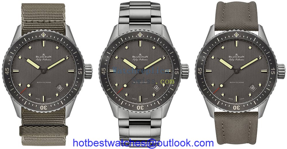blancpain fifty fathoms bathyscaphe titanium straps