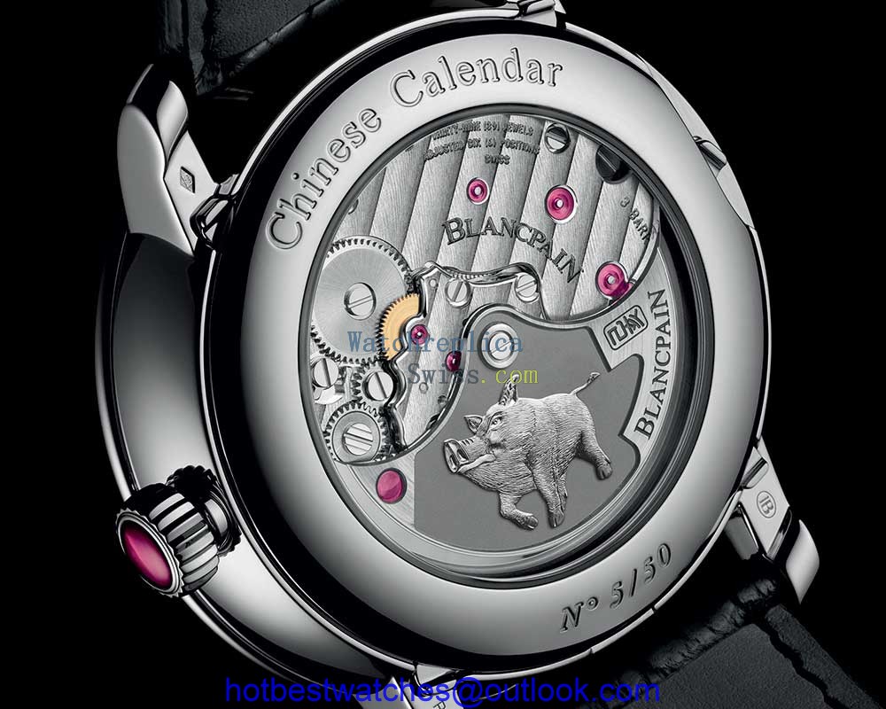 blancpain villeret chinese calendar platinium caseback