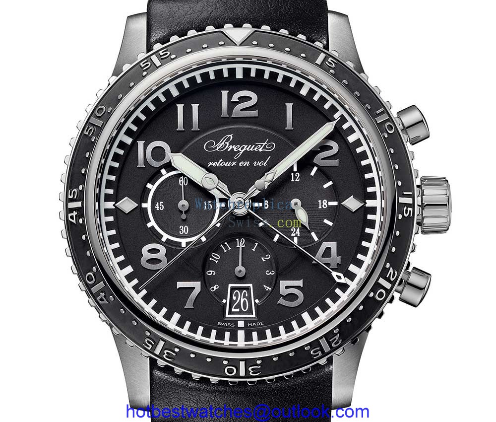 breguet type 21 titane closeup