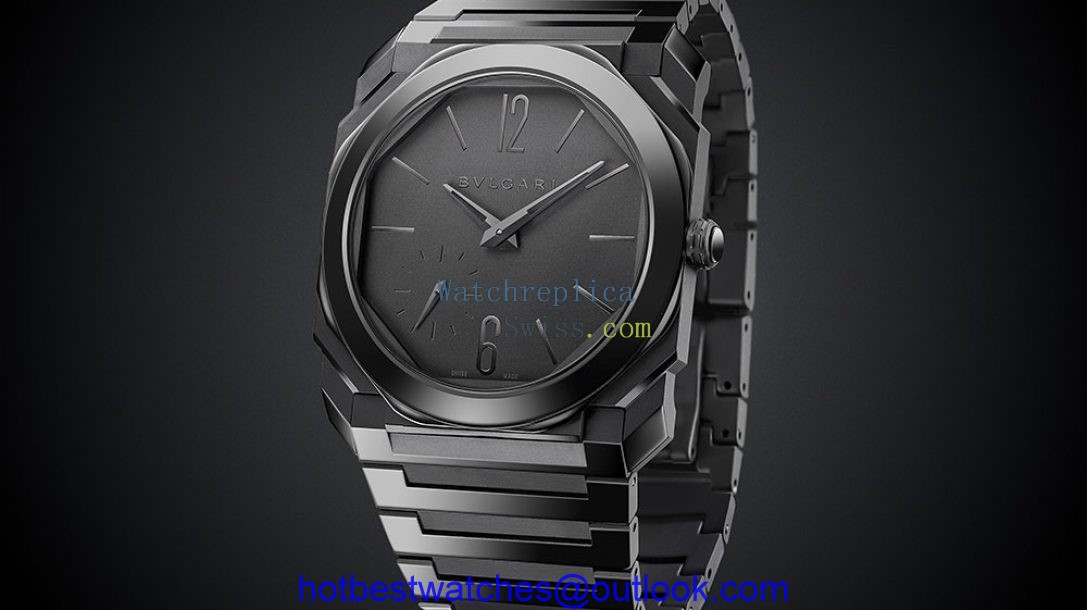 Bvlgari OCTO FINISSIMO AUTOMATIC BLACK SANDBLAST-POLISHED CERAMIC
