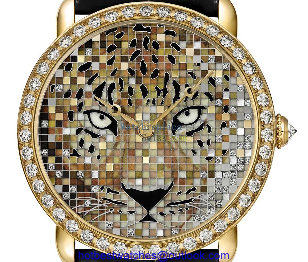 cartier regard panthere closeup