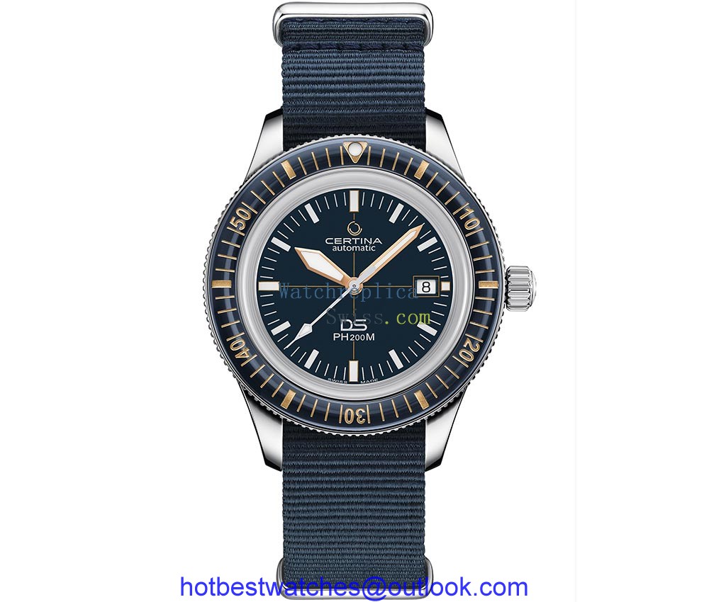 certina ds ph200m dial closeup