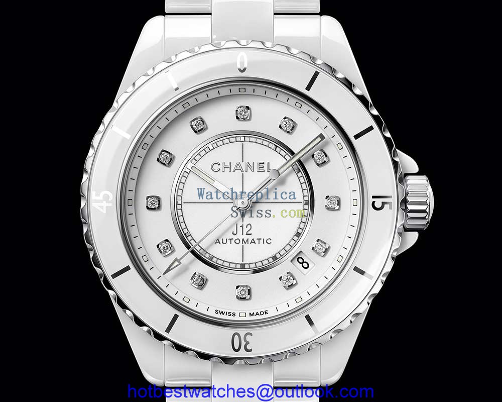 chanel j12 2019 white diamonds closeup