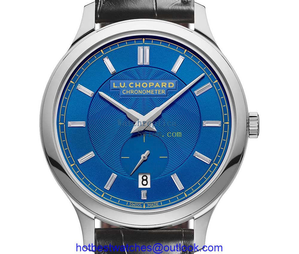 chopard luc xps azur dial closeup