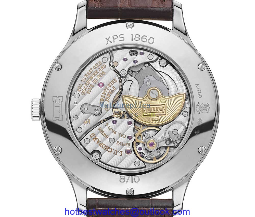chopard luc xps azur caseback closeup