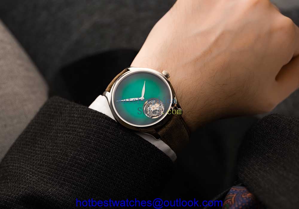 h moser cie endeavour tourbillon concept cosmic green lifestyle