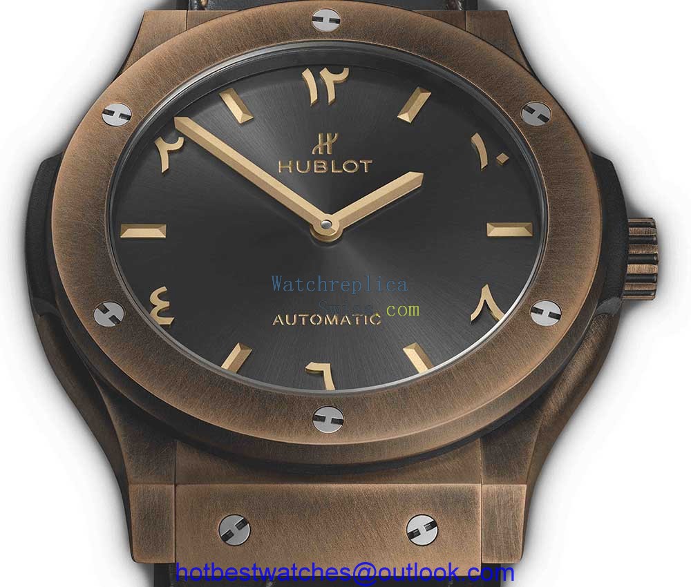 hublot classic fusion special-edition bronze anticlockwise closeup