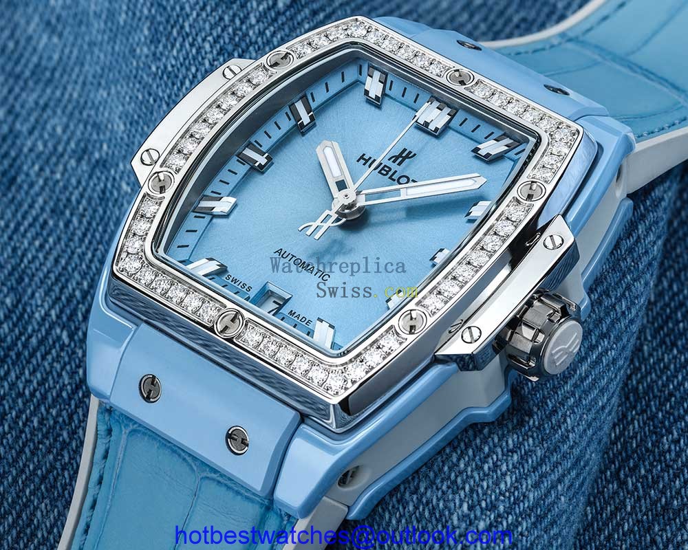 hublot spirit big bang pastel ceramic titanium blue