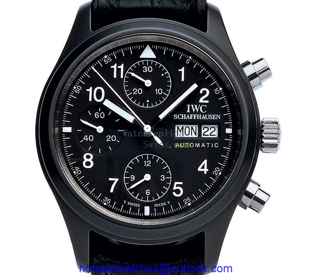 iwc pilots watch chronograph tribute 3705 closeup