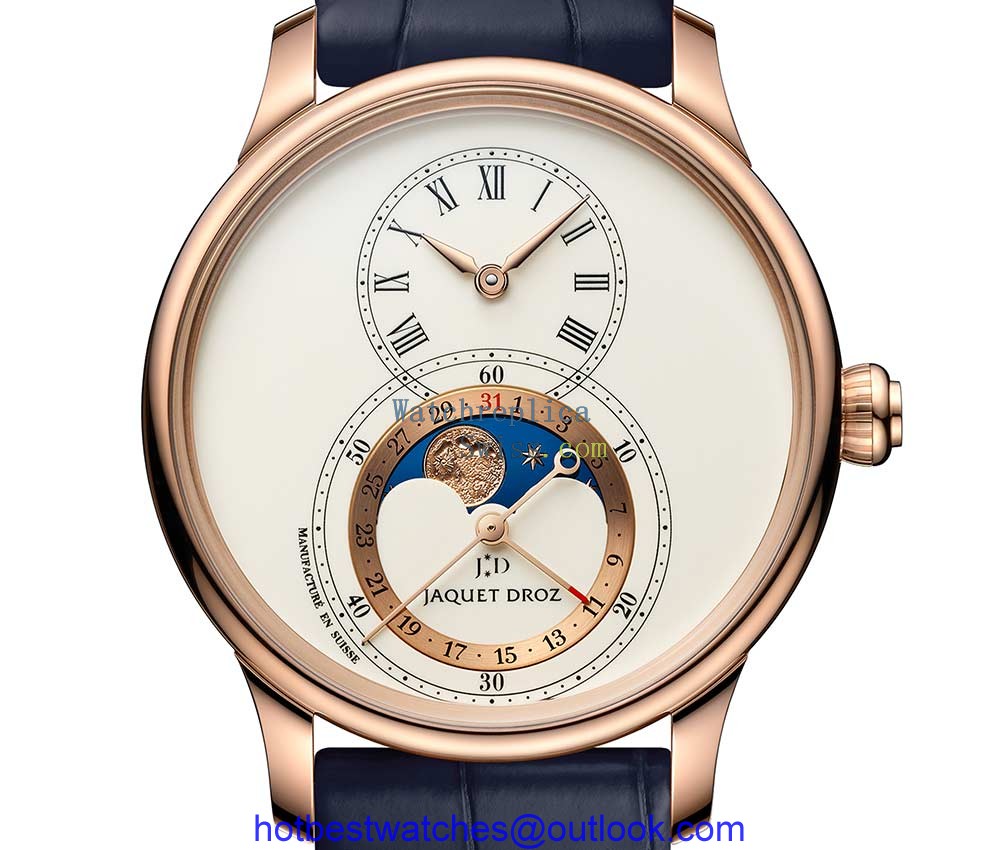 jaquet droz grande seconde moon 300th anniversary closeup