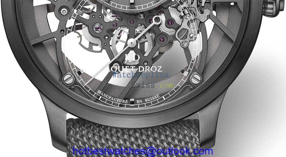 jaquet droz grande seconde skelet one red gold plasma lower dial