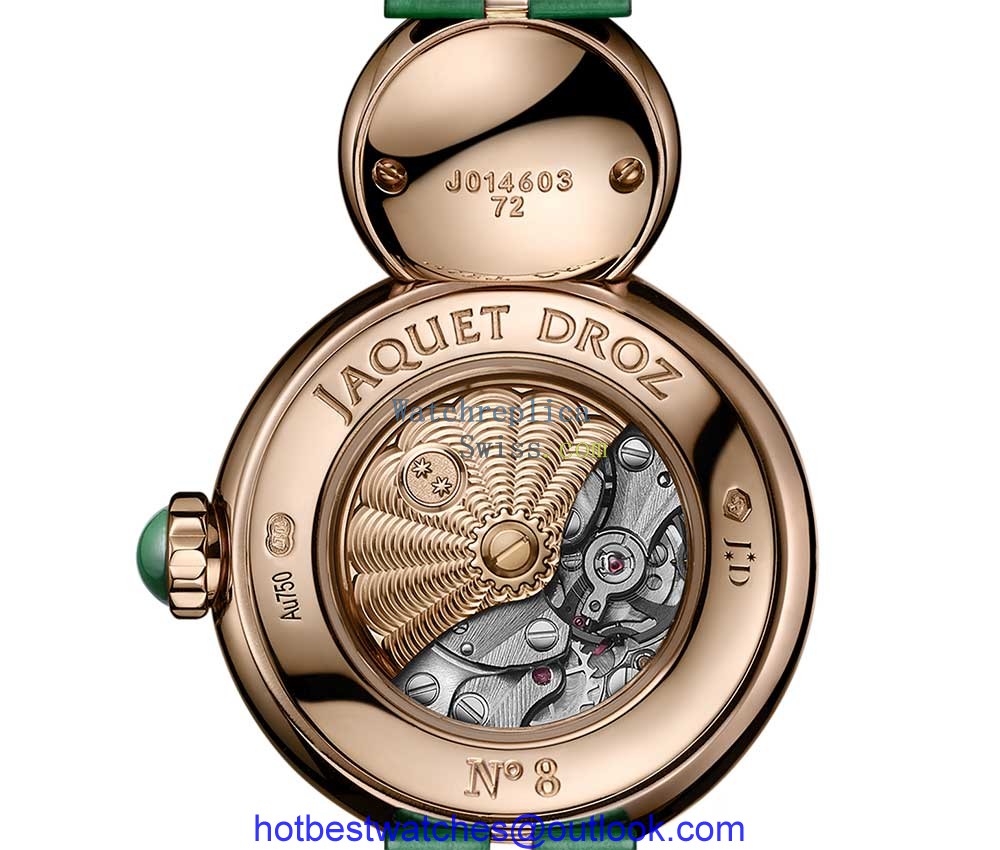 jaquet droz lady 8 petite malachite caseback