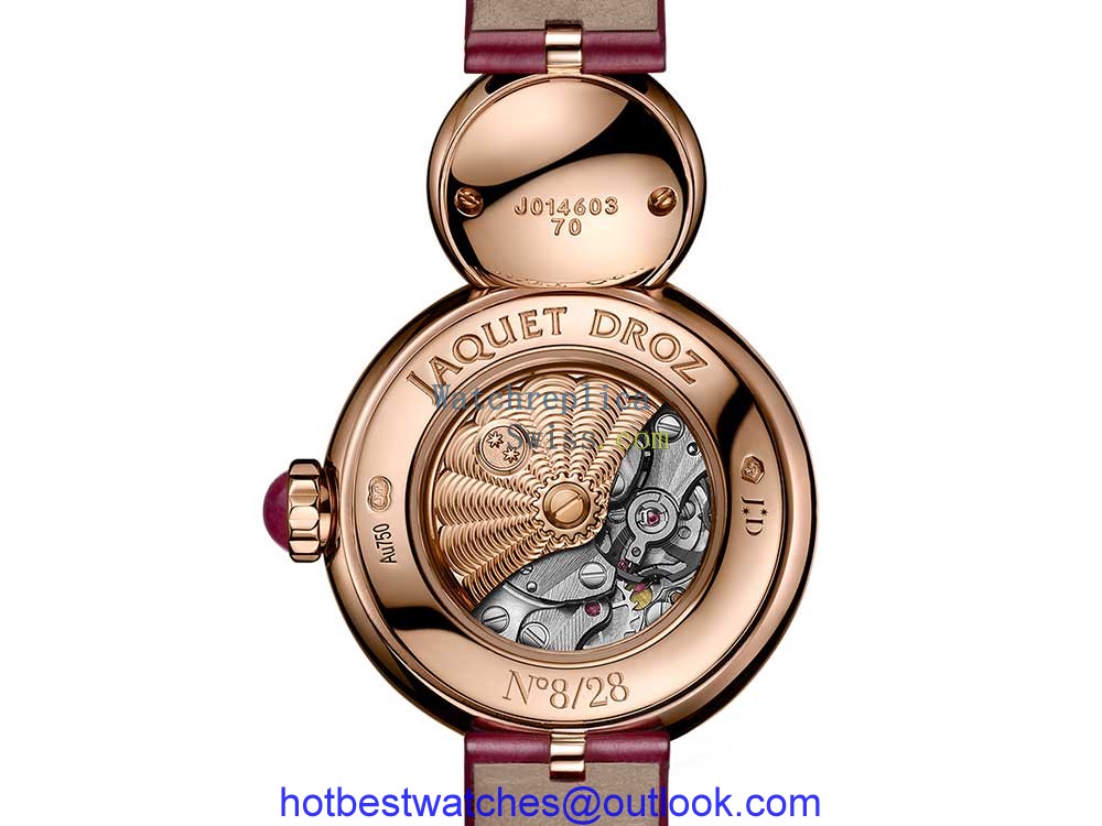 jaquet droz lady petite ruby heart caseback