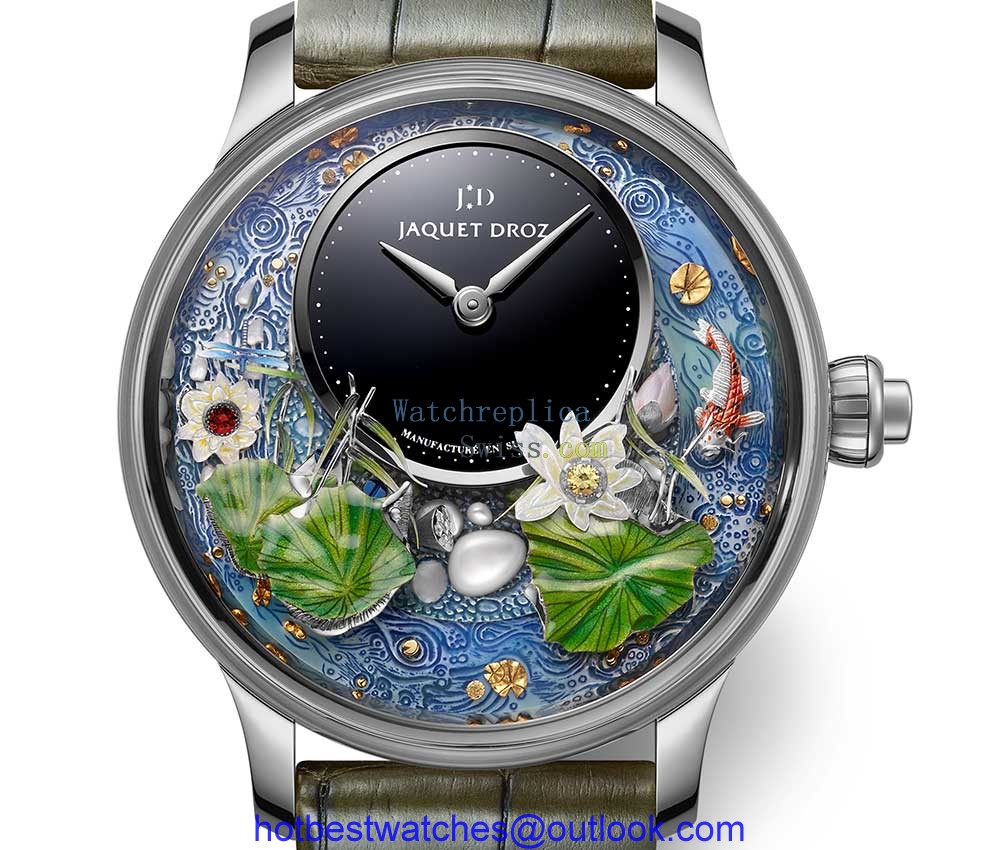 jaquet droz magic lotus automaton closeup