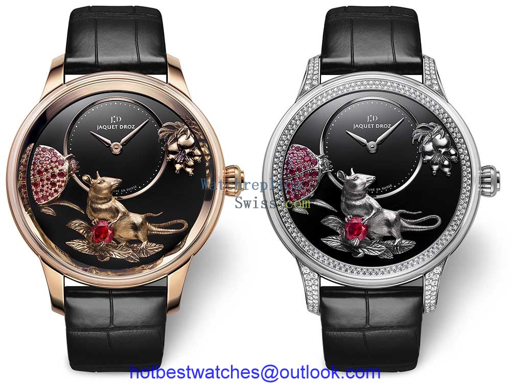 jaquet droz petite heure minute rat black dial