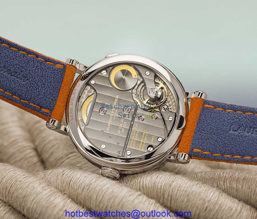 laurent ferrier ecole annual calendar navy caseback