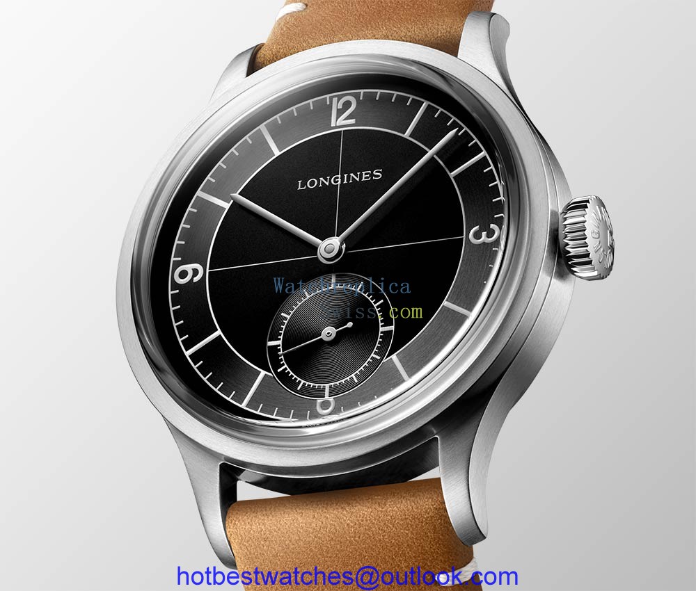 longines heritage classic sectorized dial closeup