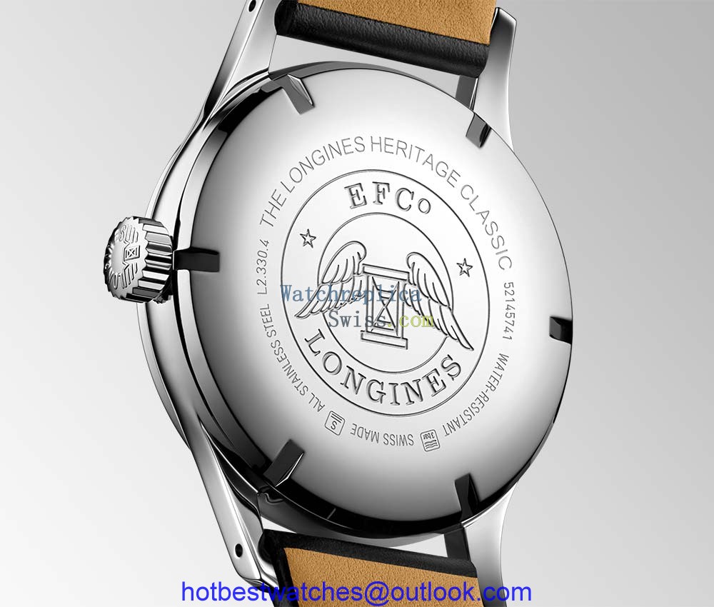 longines heritage classic tuxedo caseback
