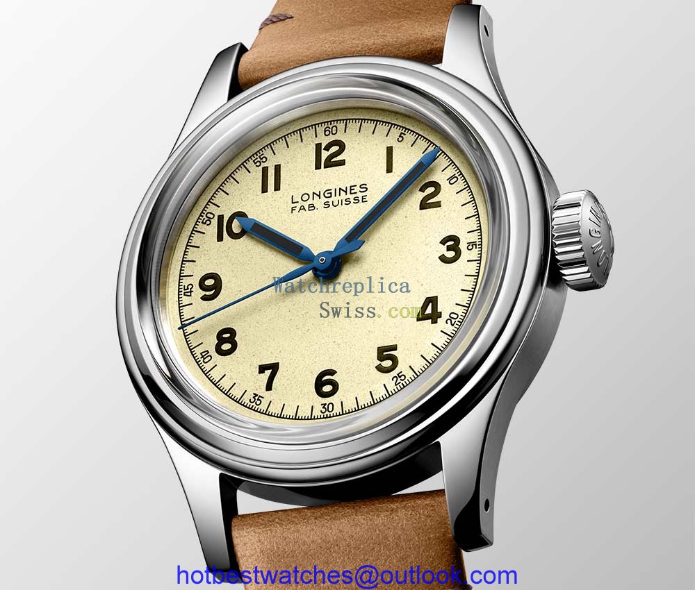 longines heritage military marine nationale closeup