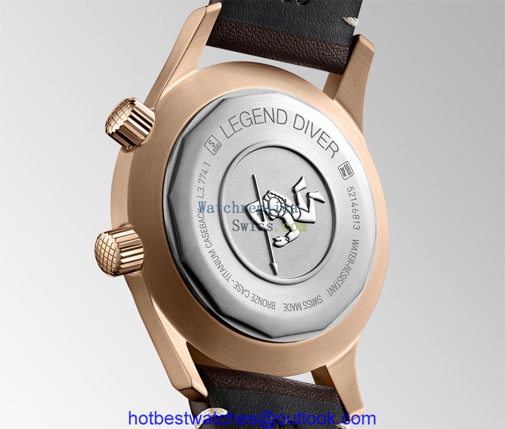 longines legend diver watch caseback