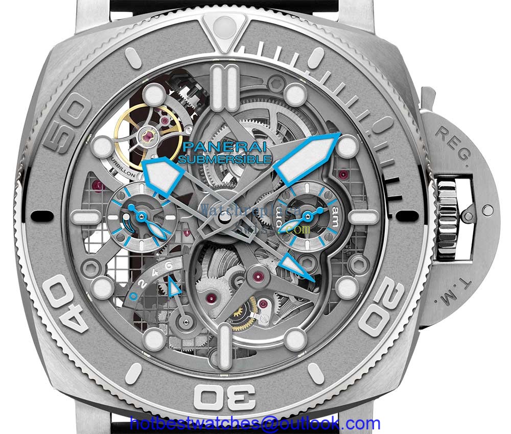panerai submersible mike horn pam01108 closeup