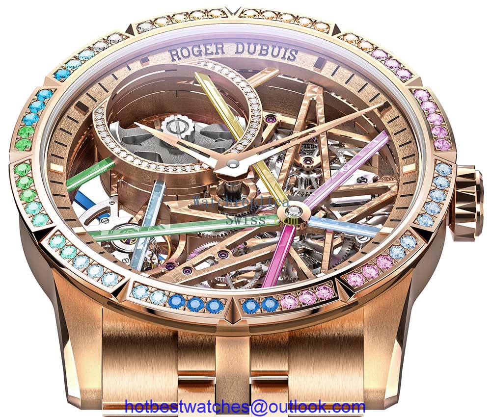 roger dubuis excalibur blacklight closeup diamond