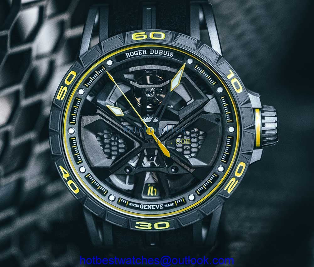 roger dubuis excalibur huracan performante closeup
