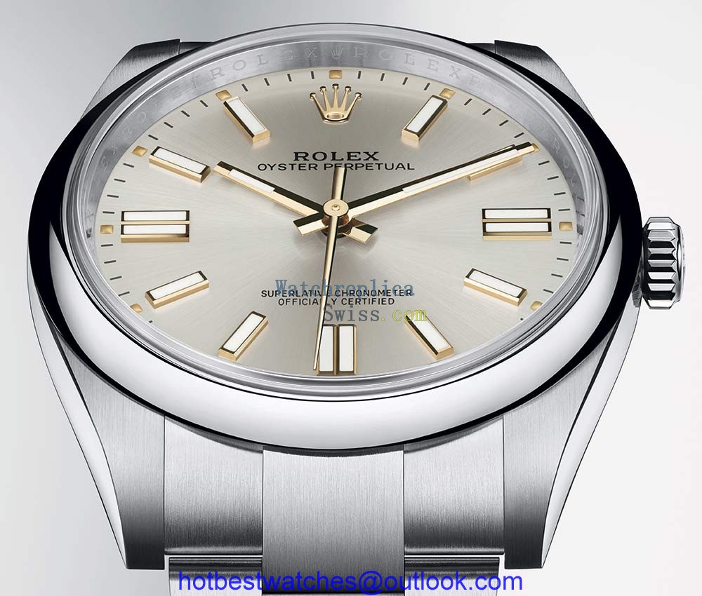 rolex oyster perpetual 41 mm 2020 closeup