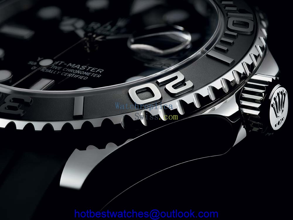 rolex yacht master 2019 crown closeup