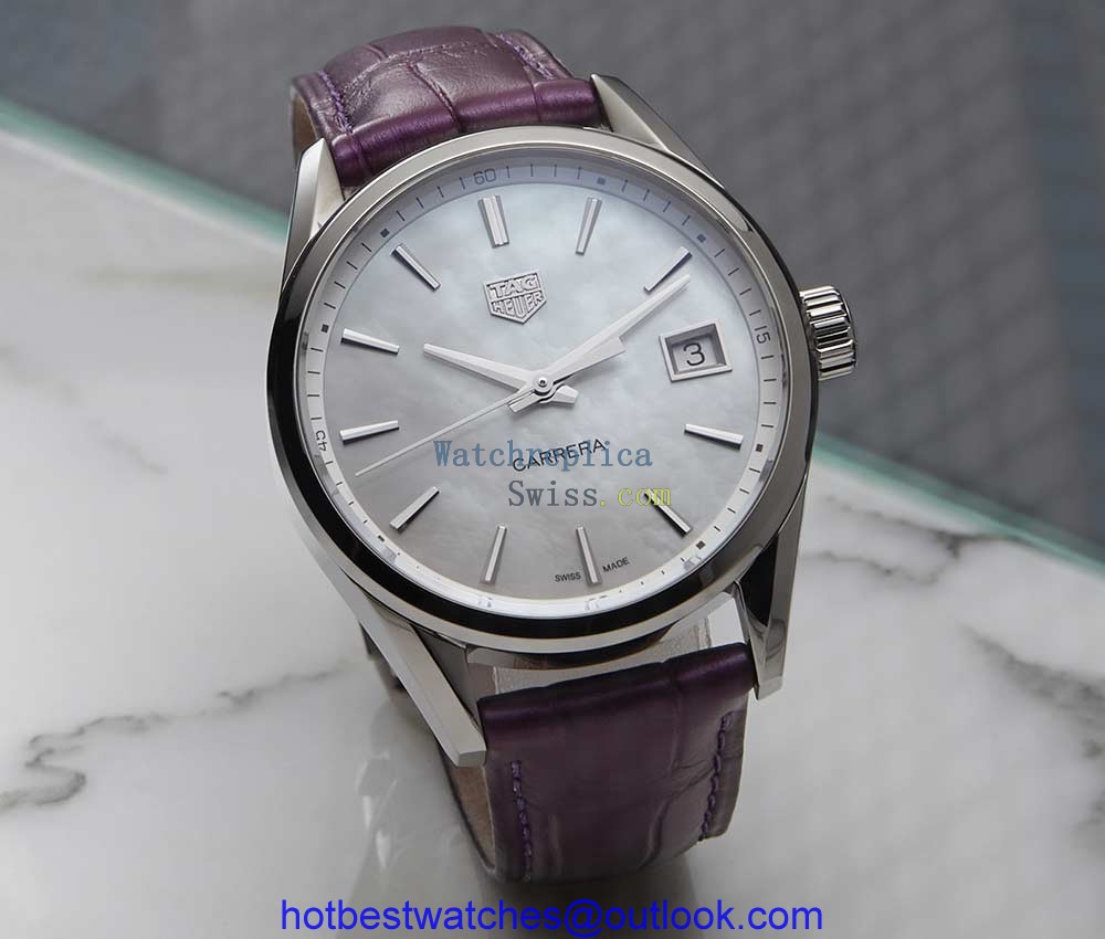 tag heuer carrera lady purple strap