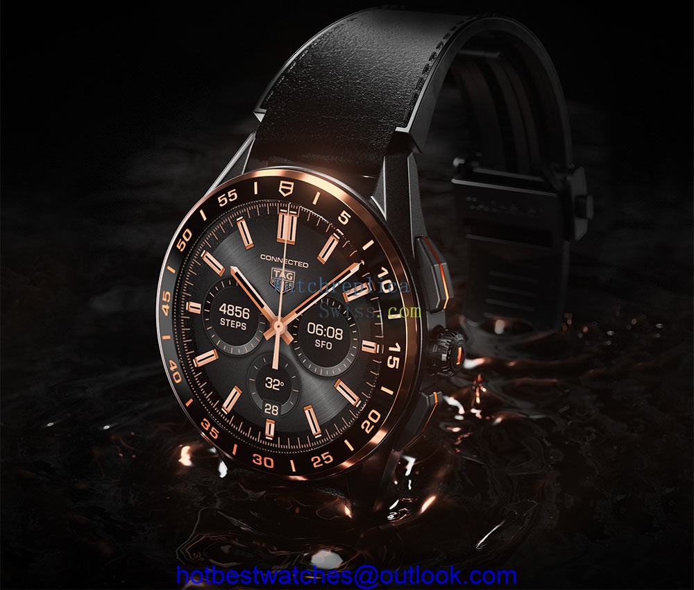 tag heuer connected bright black edition side
