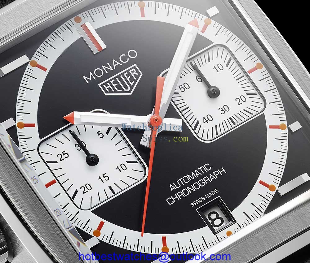 tag heuer monaco anniversary 2000 closeup