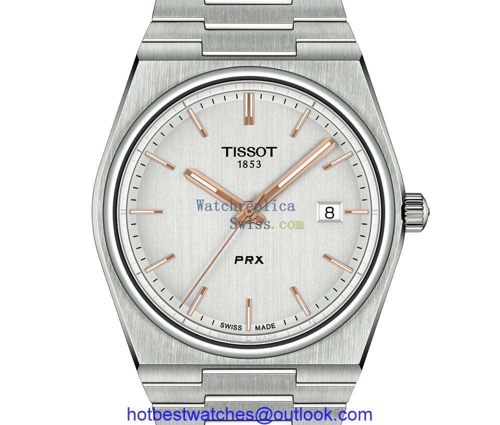 tissot prx powermatic 80 2021 closeup white dial