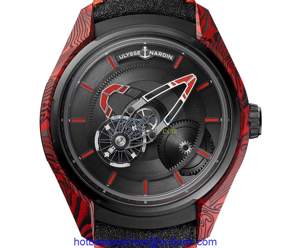 ulysse nardin freak x ice fire closeup