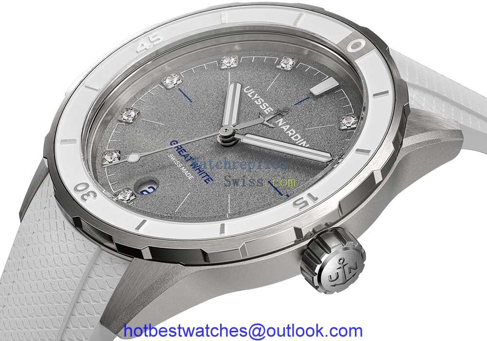 ulysse nardin lady diver great white closeup