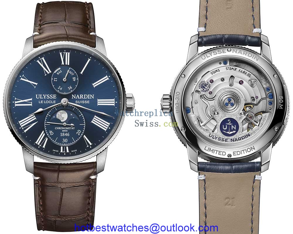 ulysse nardin marine torpilleur moonphase with caseback