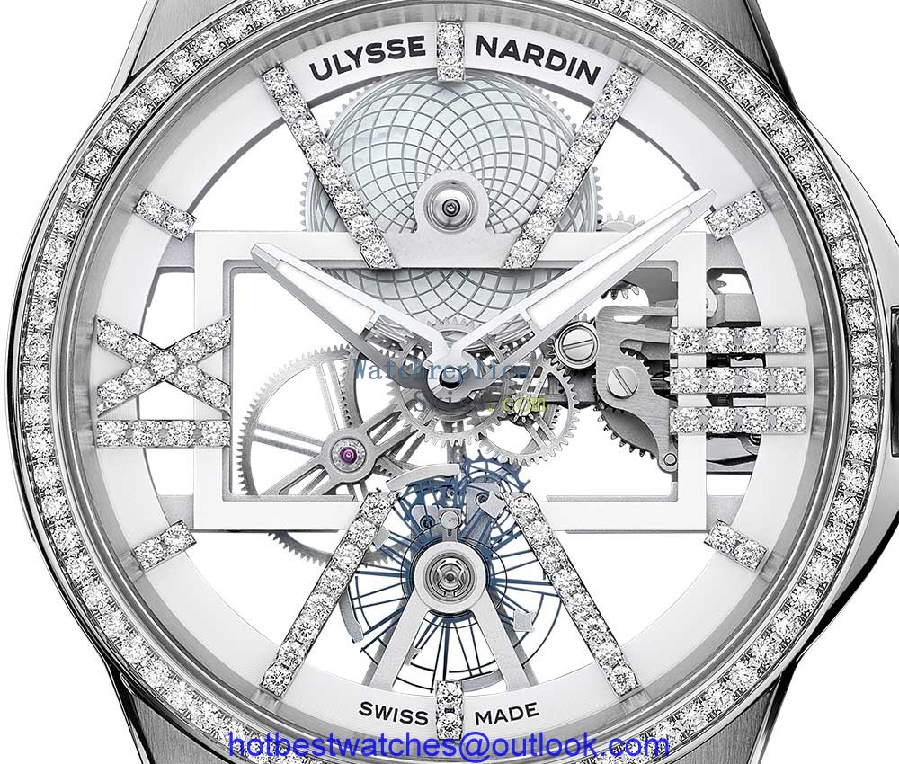 ulysse nardin sparkling free weel closeup white