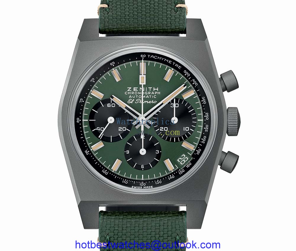 zenith chronomaster revival safari closeup