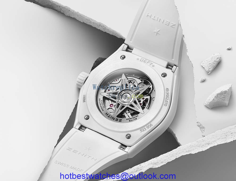 zenith defy classic ceramic white caseback