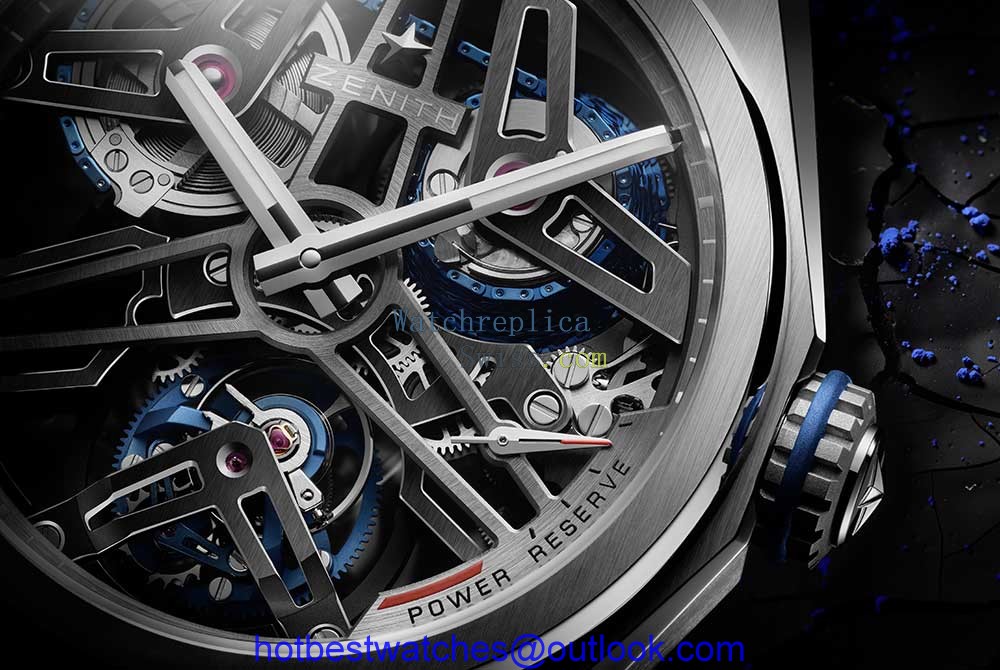 zenith defy fusee tourbillon dial closeup