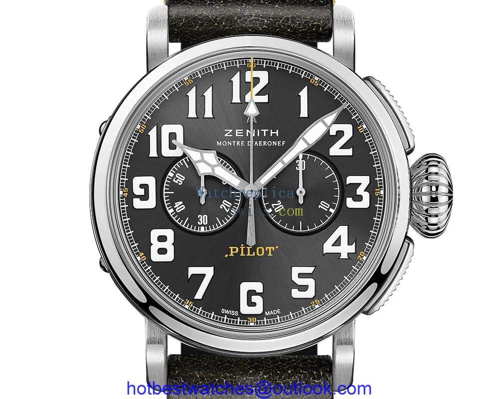 zenith pilot type 20 rescue chrono closeup
