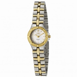 Invicta Wildflower White Dial Two-tone Ladies Watch 0136