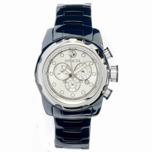Invicta Mobula Chronograph White Dial Blue Ceramic Men's Watch 0316