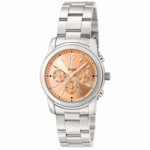Invicta Angel Multi-Function Apricot Dial Stainless Steel Ladies Watch 0462
